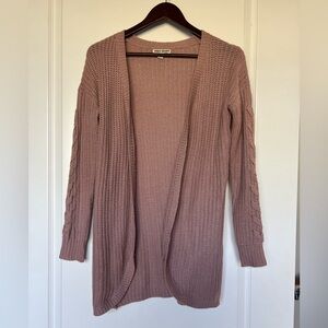 Moral Society Dusty Pink Knit Cardigan